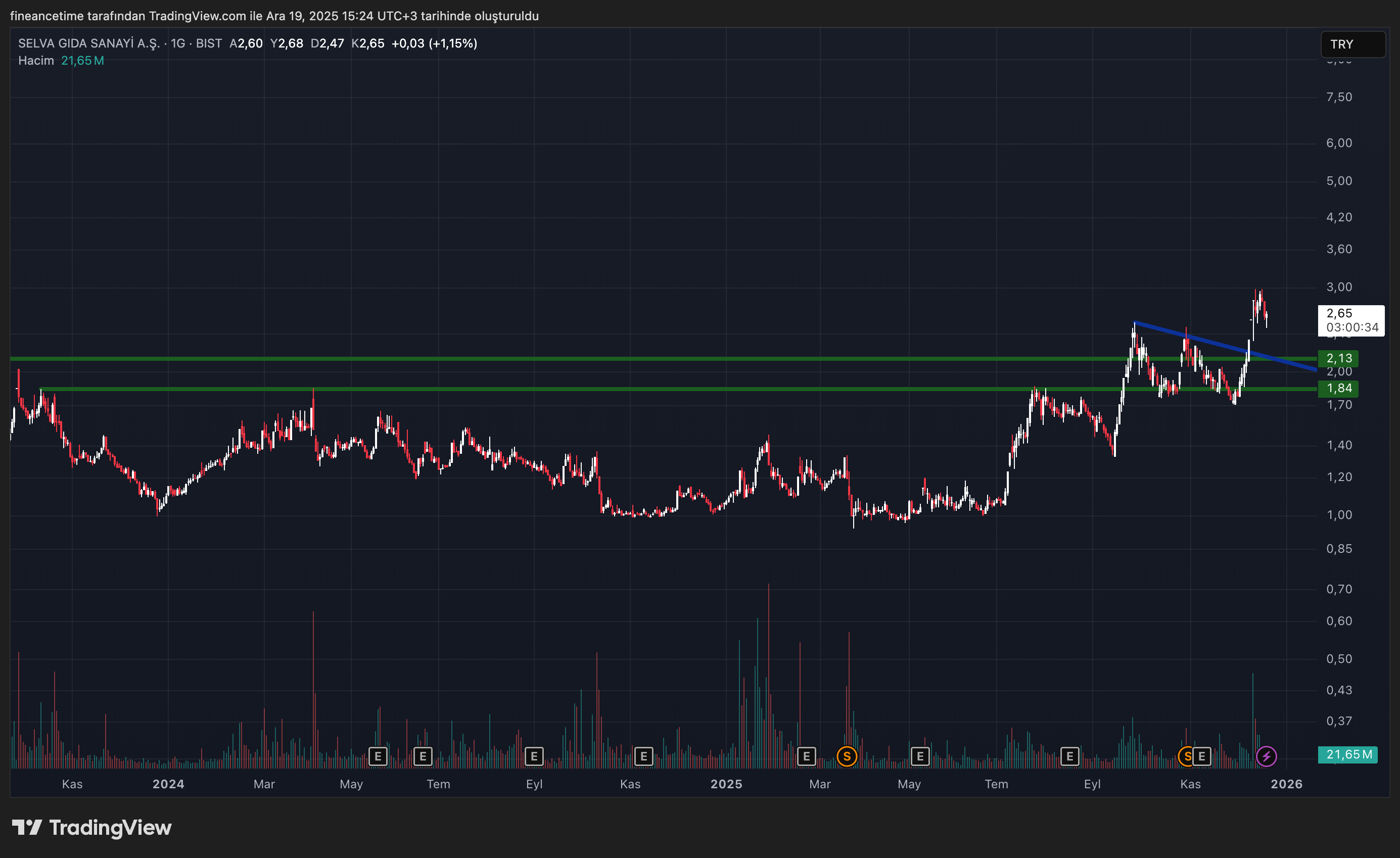 SELVA GIDA SANAYI A.Ş. Grafik