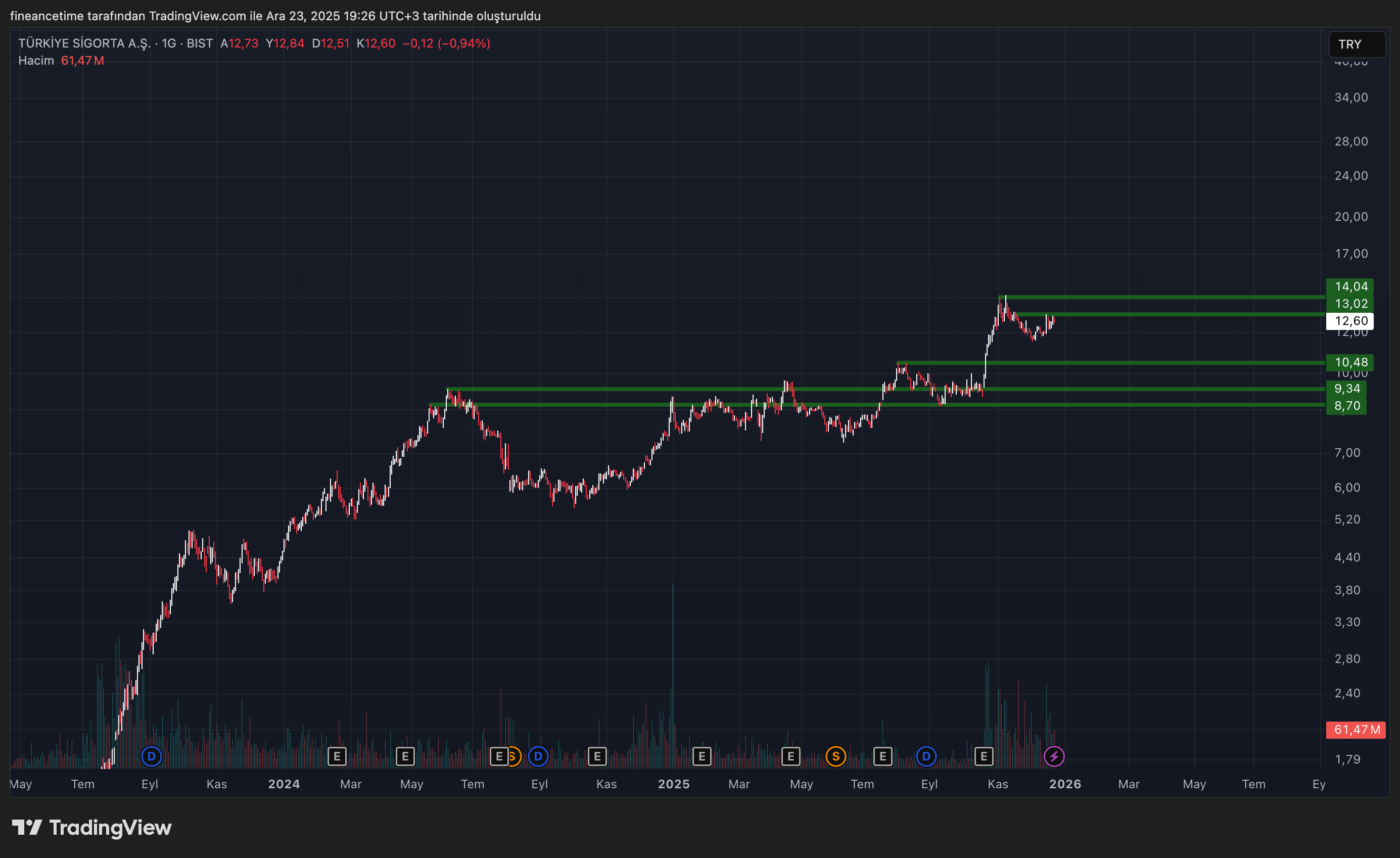 TÜRKİYE SİGORTA  Grafik